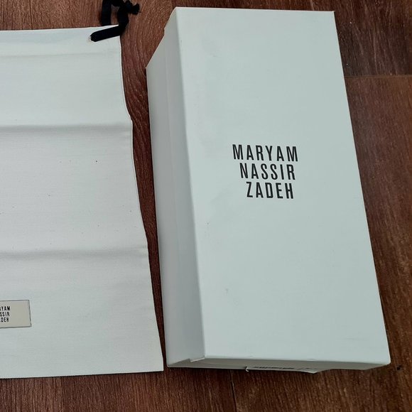 Saddle suede sophie slide mules by Maryam Nassir Zadeh - Picture 3 of 5